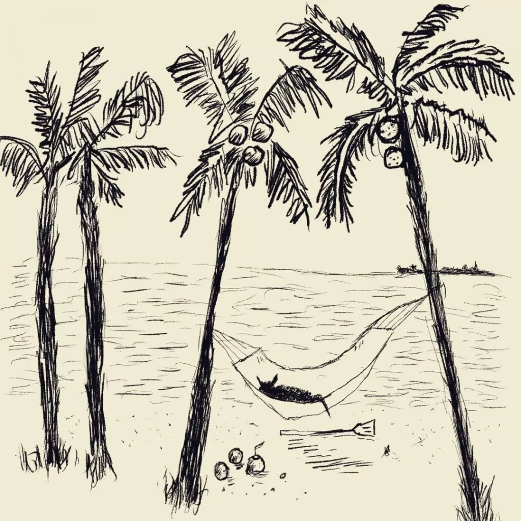 cat in the beach